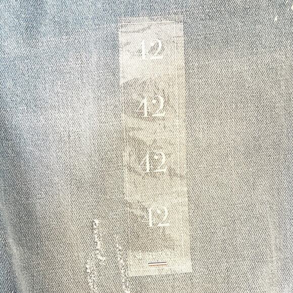 Si Tu Veux Jeans Men 42‎ Blue Warren Super Stacked Jean Designer Destroyed Acid - Picture 8 of 8